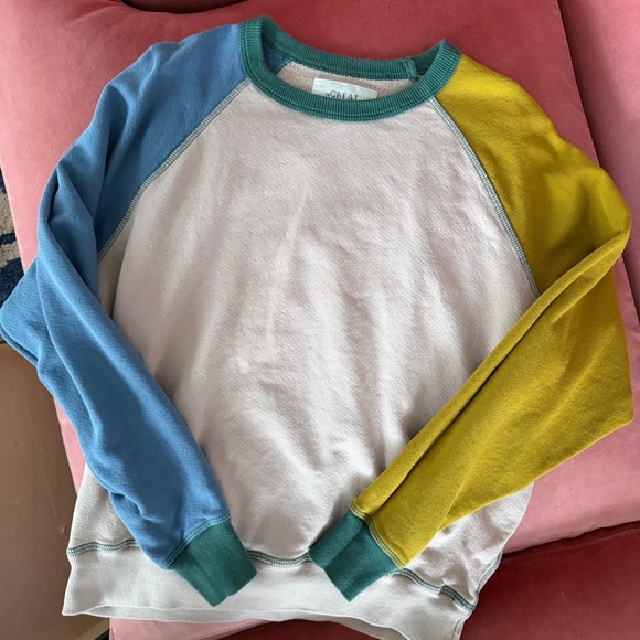 THE GREAT. Tops - The Great Colorblock Raglan Sweatshirt size 1